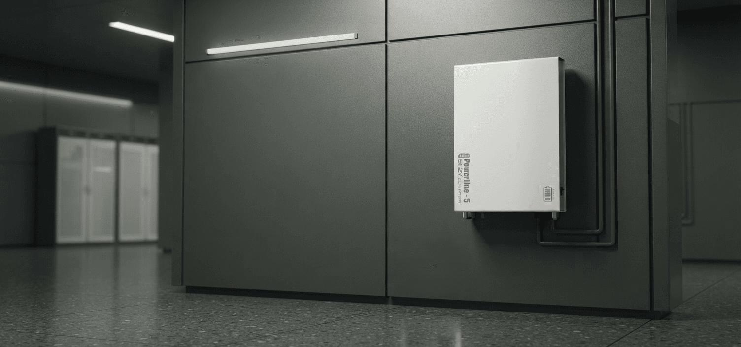 Batteriespeicher in einer modernen gewerblichen Umgebung